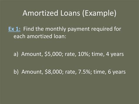 Which Of These Describes An Amortized Loan